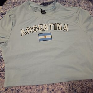 Light Blue Argentina Crop Top